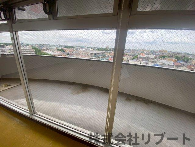 新八柱　事務所のバルコニー