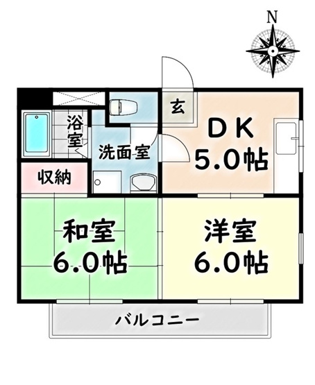 【間取り】 | 中砂ハイツ【名古屋市賃貸・RC造】