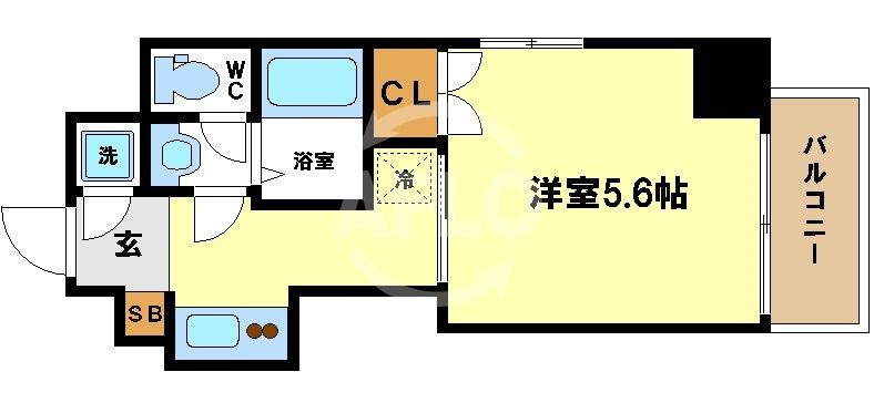 VERDE EBISUの間取り|VERDE EBISU(ヴェルデエビス）　開放感のある間取り