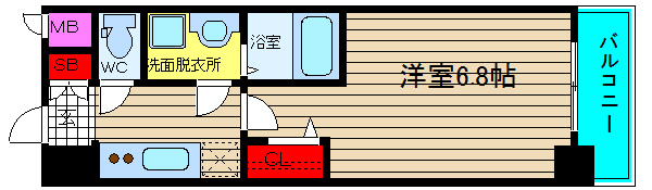 エスリード阿波座レジデンスの間取り