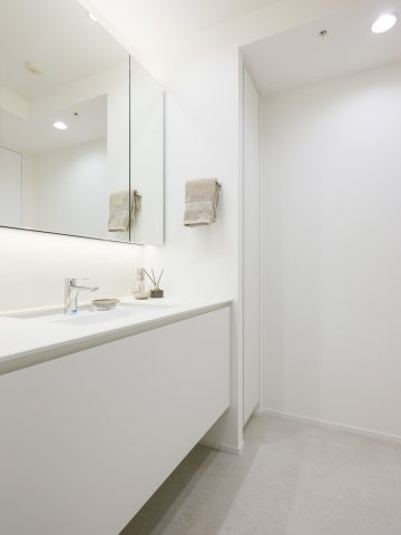 テラス渋谷美竹の独立洗面台