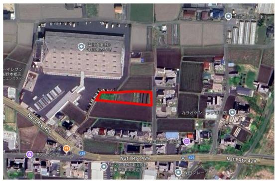 津山市押入　売地　434坪の地図