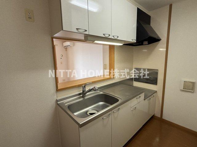京丹後市峰山町杉谷のアパートのキッチン|キッチンは人気の対面型キッチンです★