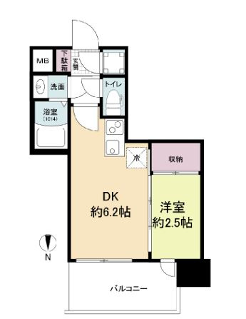 セレニテ天六ミラクの間取り