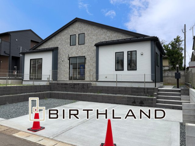 新築戸建・建売　福島市蓬莱町五丁目　BLOOMING GARDEN　全2棟の外観|＜2号棟＞繰り返す地震に強い人気の平屋建て！