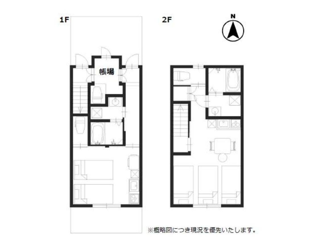 京都市南区唐橋堂ノ前町　ゲストハウス　駅近物件！の間取り