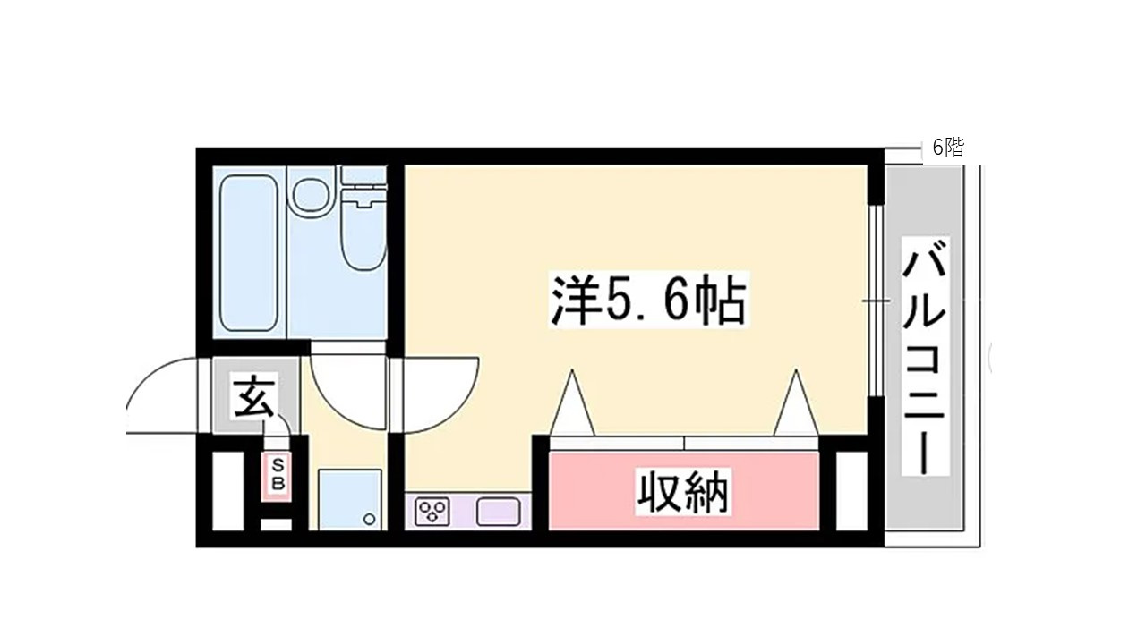 姫路市網干区新在家　収益マンションの間取り
