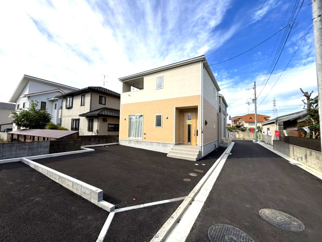 クレイドルガーデン筒井3号棟　松前町筒井第4-3号棟(全4棟)　新築建売分譲3号棟の外観|外観は落ち着いています