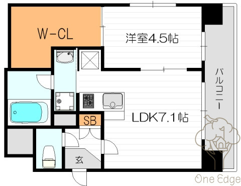 CITY SPIRE十三東の間取り