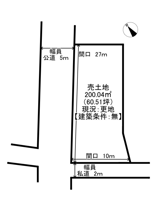 姫路市飾東町豊国/売土地の土地図