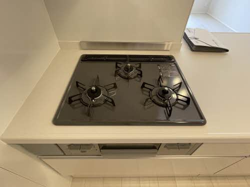 熊本市中央区新大江１丁目のアパートのキッチン