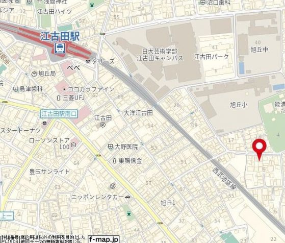 エメロード江古田の地図|地図