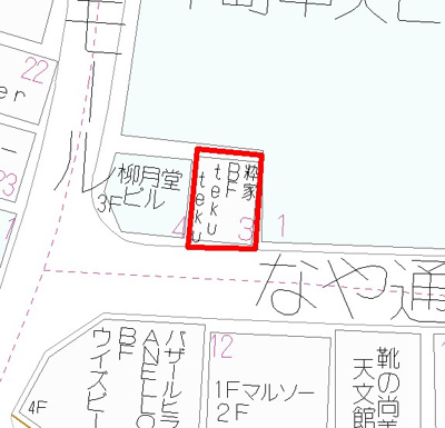 【区画図】 | 鹿児島なや通り店舗ビル