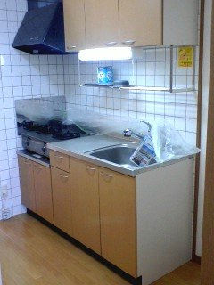 【キッチン】 | ラルジュ・レオン１Ｋ | 使いやすいキッチンです