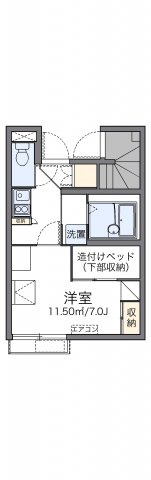 レオパレス天草Ⅱの間取り