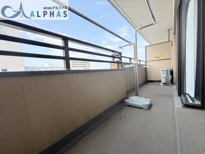 【バルコニー】 | ダイアパレス西明石 | 広々南西向きバルコニーにつき採光・通風良好です♪