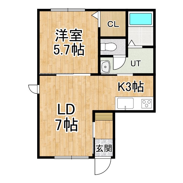 アプリコット緑ヶ丘の間取り
