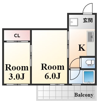 さつきマンションの間取り