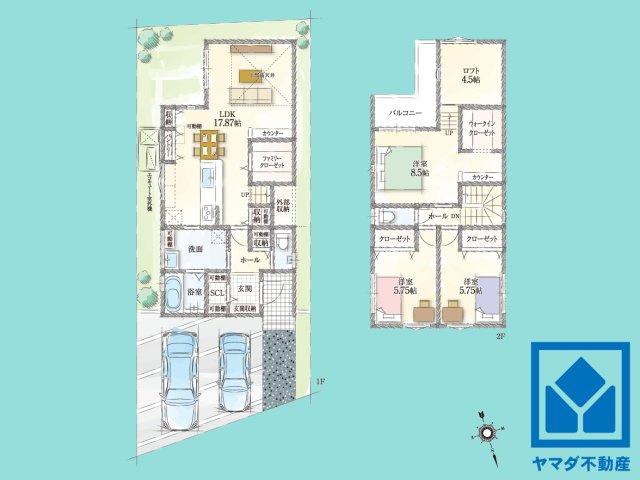 大津市下阪本２丁目　2号地の間取り