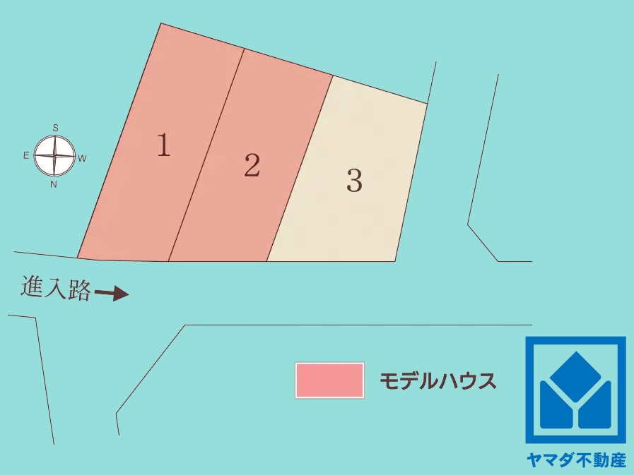 大津市下阪本２丁目　2号地の区画図