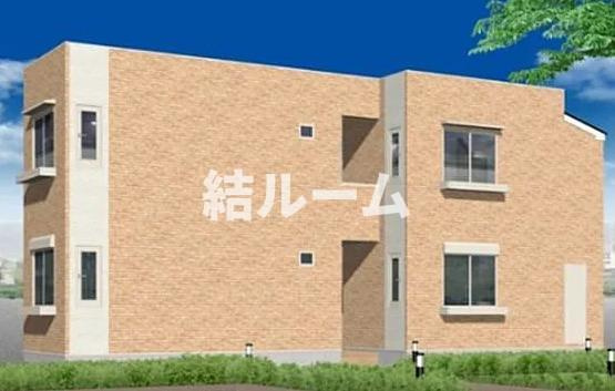 新宿区下落合３丁目のアパートの外観パース