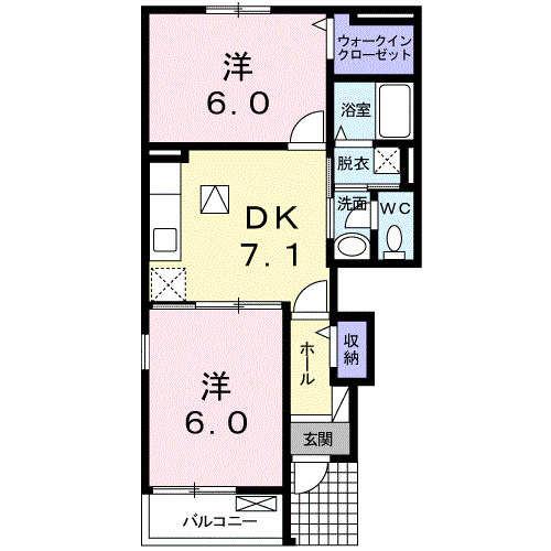 パストラル　デンエンの間取り
