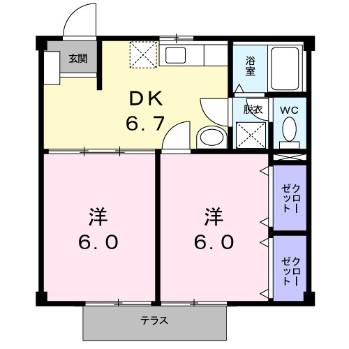 ニューシティ中川の間取り