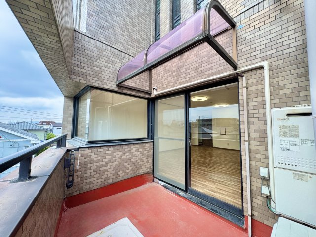 ディアレスト四ツ池のバルコニー