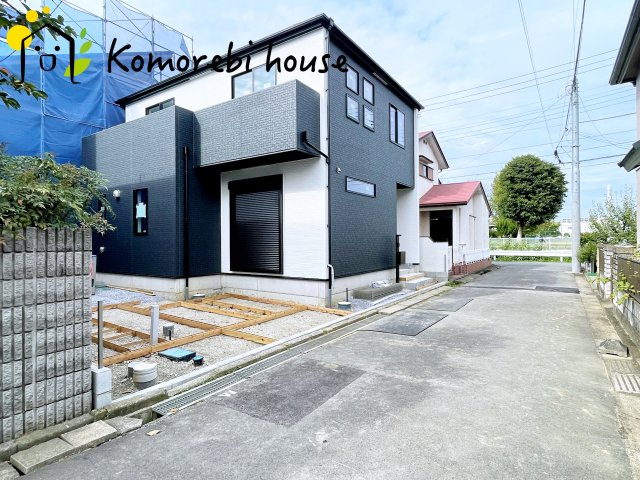 鴻巣市大芦　新築一戸建て　グラファーレ　01の前面道路含む現地写真|9/30　撮影