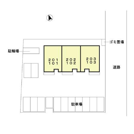 Ｄ’コート鷹尾の区画図