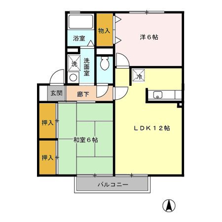 ウィルコート志比田の間取り