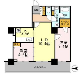 カスタリアタワー長堀橋の間取り