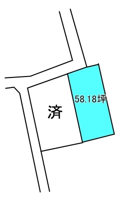 庄内町3丁目　売土地の区画図