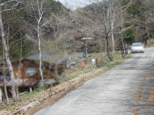 峰の原高原分譲地①の前面道路含む現地写真