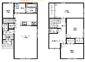 さいたま市北区別所町　新築一戸建て　Aの間取り|さいたま市北区別所町　新築一戸建て　A、3SLDK、土地面積100.21m2、建物面積99.78m2