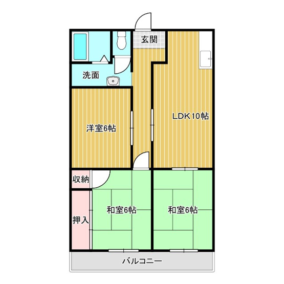 【間取り】 | タウンハイツⅠ