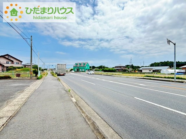 那珂市後台　中古戸建　店舗付き住宅の前面道路含む現地写真|目の前が国道349号です！
