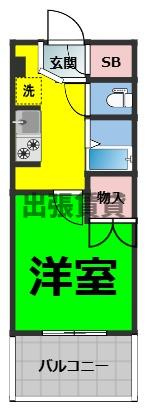 仲介手数料0！！Ceres星ヶ丘の間取り