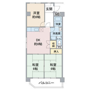 【間取り】 | 扶桑ハイツ2