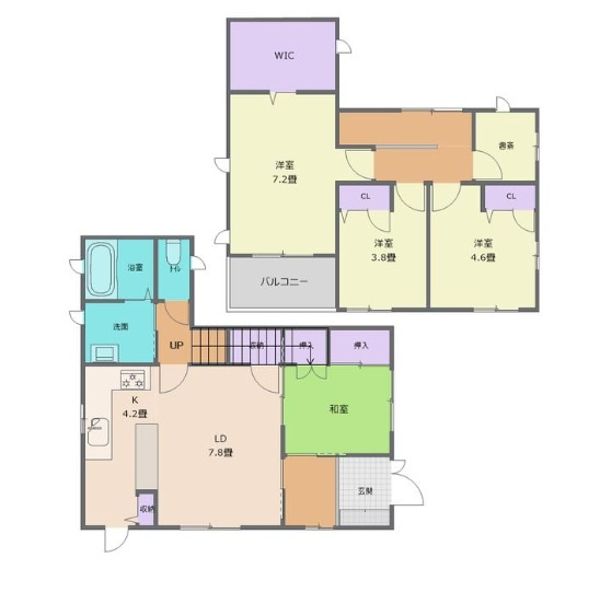 【間取り】 | 和歌山市内原981-58 | 間取りは4SLDKになります。