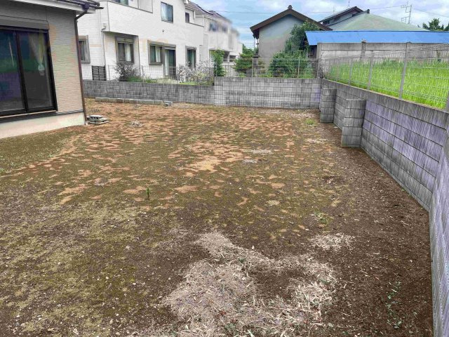 取手市戸頭　中古戸建の庭|広々開放的なお庭！家族時間充実♪