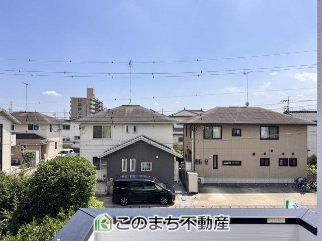ワイウッドコート小山市城東第４期1号棟の展望|バルコニーからの眺めです♪