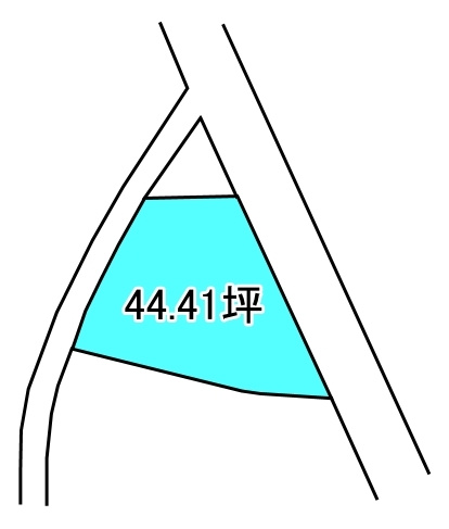 大生院　44.41坪の区画図
