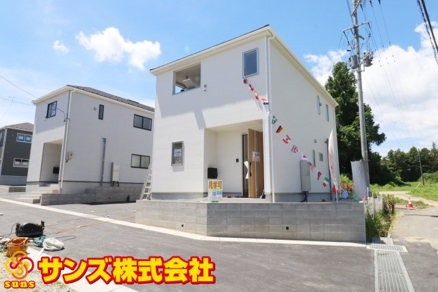 本宮市青田字中森　　　7号棟　　　五百川小学校、本宮第２中学区の外観|北東側から見た外観
