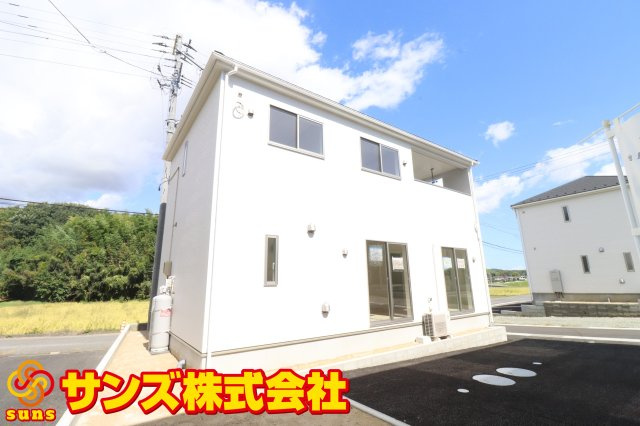 本宮市青田字中森　　　7号棟　　　五百川小学校、本宮第２中学区の外観|南西側から見た外観