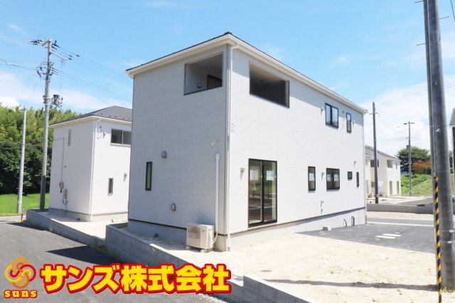 本宮市青田字中森　　　8号棟　　　五百川小学校、本宮第２中学区の区画図