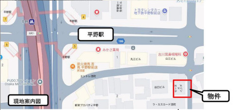 メゾンドオールの地図