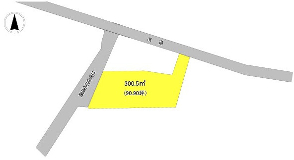 水戸市大塚町土地の区画図