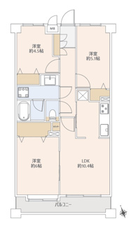 【間取り】 | ラポート浦和