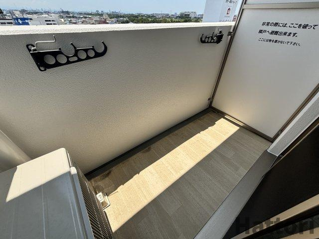 アクアラフォレ豊中のバルコニー